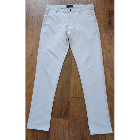 Nomad Men's Tech FF Chino Light Gray Golf Slim Fit Pants Size 32x30 - Picture 1 of 5
